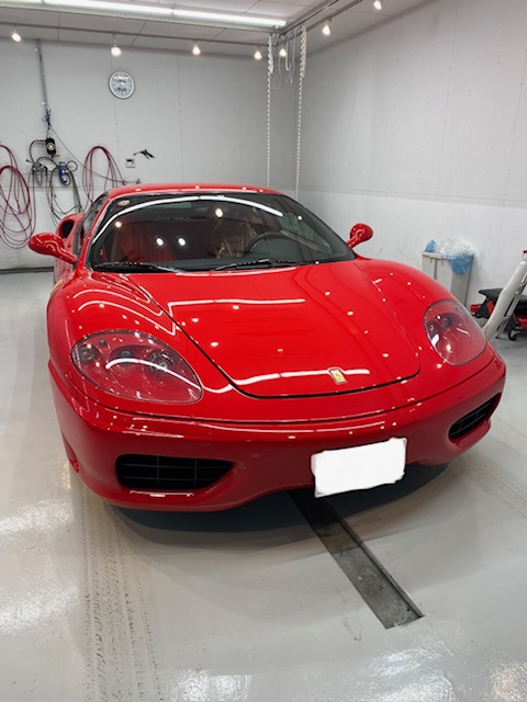 フェラーリ360モデナ ナノメタルコーティング施工