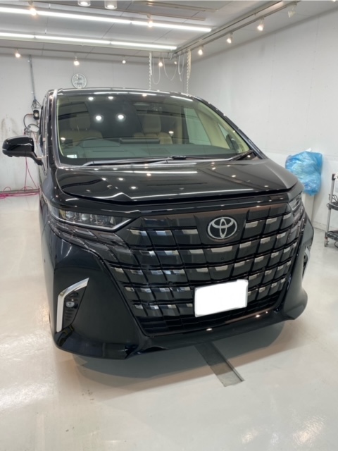 新型アルファード ナノメタルコーティング施工