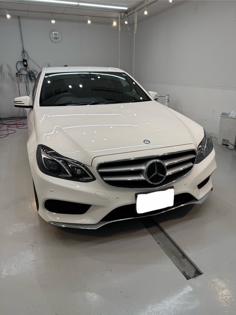 ベンツ E300 簡易コーティング施工