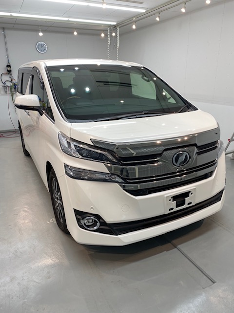 トヨタ ヴェルファイア ナノメタルコーティング施工